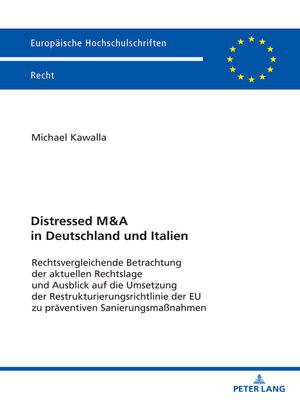 cover image of Distressed M&A in Deutschland und Italien